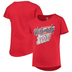 Washington Nationals Girls Youth Dream Scoop-Neck T-Shirt - Red T-shirts