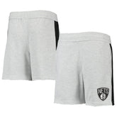 Brooklyn Nets Youth Wingback Shorts Heathered Gray