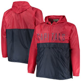 NHL Washington Capitals Big & Tall Anorak Half-Zip Pullover Hoodie - Red