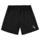 Colorado Rockies Big & Tall Mesh Shorts - Black Shorts