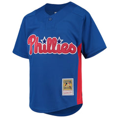 MLB Roy Halladay Philadelphia Phillies Mitchell & Ness Youth Cooperstown Collection Mesh Batting Practice Jersey - Royal