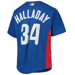 MLB Roy Halladay Philadelphia Phillies Mitchell & Ness Youth Cooperstown Collection Mesh Batting Practice Jersey - Royal