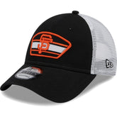 San Francisco Giants New Era Logo Patch 9FORTY Trucker Snapback Hat - Black/White Hats