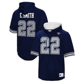 Emmitt Smith Dallas Cowboys Retired Player Mesh Name & Number Hoodie T-Shirt Navy