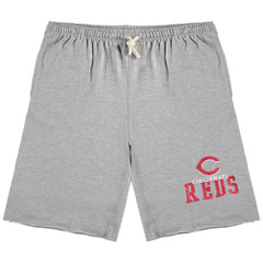 Cincinnati Reds Big & Tall French Terry Shorts - Heathered Gray Shorts
