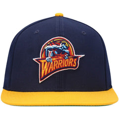 Golden State Warriors Hardwood Classics Team Two-Tone 2.0 Snapback Hat Navy/Gold