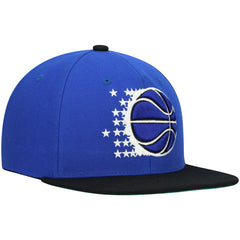 Orlando Magic Hardwood Classics Team Two-Tone 2.0 Snapback Hat Blue/Black