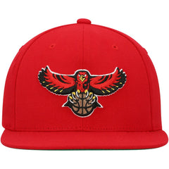 Atlanta Hawks Hardwood Classics Team Ground 2.0 Snapback Hat Red