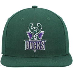 Milwaukee Bucks Hardwood Classics Team Ground 2.0 Snapback Hat Green