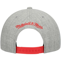 Atlanta Hawks Hardwood Classics Team 2.0 Snapback Hat Heathered Gray