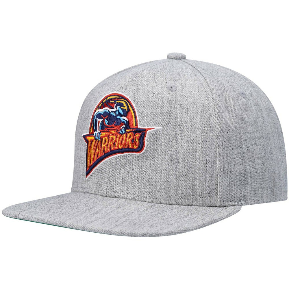Golden State Warriors Hardwood Classics Team 2.0 Snapback Hat Heathered Gray