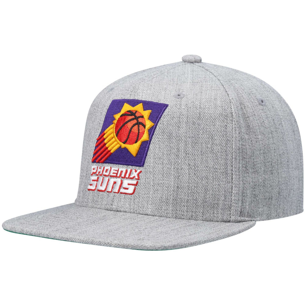 Phoenix Suns Hardwood Classics Team 2.0 Snapback Hat Heathered Gray