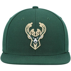 Milwaukee Bucks Ground 2.0 Snapback Hat Hunter Green