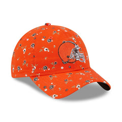 Cleveland Browns New Era Women's Floral 9TWENTY Adjustable Hat Orange