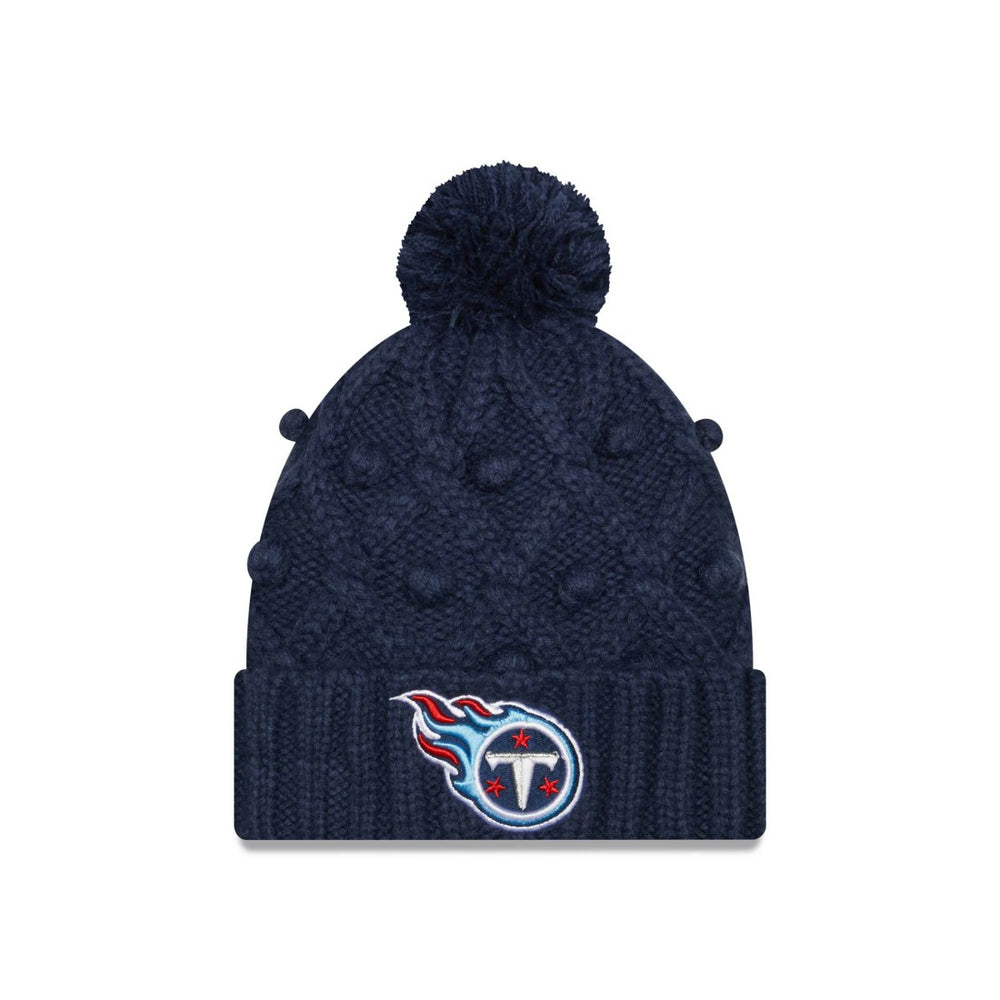 Tennessee Titans New Era Women's Toasty Cuffed Knit Hat with Pom Navy