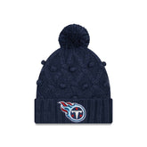 Tennessee Titans New Era Women's Toasty Cuffed Knit Hat with Pom Navy
