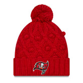 Tampa Bay Buccaneers New Era Women's Toasty Cuffed Knit Hat with Pom Red