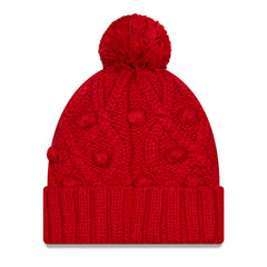 Tampa Bay Buccaneers New Era Women's Toasty Cuffed Knit Hat with Pom Red