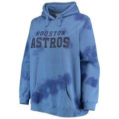 Houston Astros Women's Plus Size Cloud Pullover Hoodie - Navy Hoodies