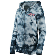 Washington Nationals New Era Women's Tie-Dye Full-Zip Hoodie - Navy Hoodies