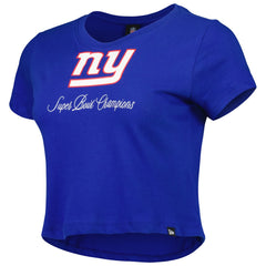 New York Giants New Era Women's Historic Champs T-Shirt Royal