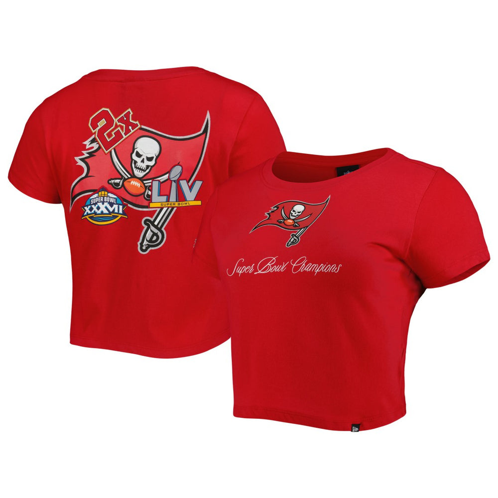 Tampa Bay Buccaneers New Era Women's Historic Champs T-Shirt Red