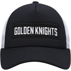 NHL Vegas Golden Knights adidas Team Plate Trucker Snapback Hat - Black/White