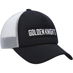 NHL Vegas Golden Knights adidas Team Plate Trucker Snapback Hat - Black/White