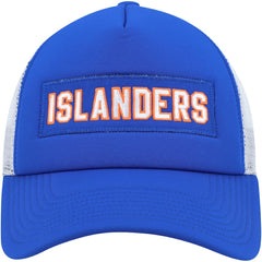 NHL New York Islanders adidas Team Plate Trucker Snapback Hat - Royal/White