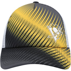NHL Pittsburgh Penguins adidas Women's Graphic Foam Trucker Snapback Hat - Black/White