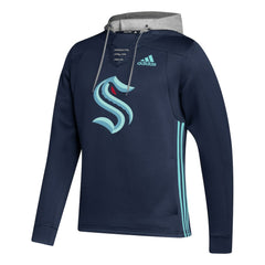 NHL Seattle Kraken adidas Skate Lace Primeblue Team Pullover Hoodie - Deep Sea Blue