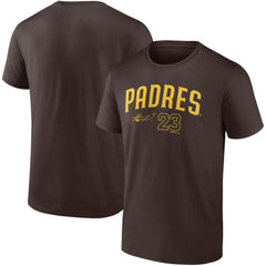 Fernando Tatis Jr. San Diego Padres Fanatics Player Name & Number T-Shirt - Brown T-shirts