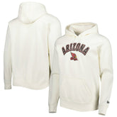 Arizona Cardinals New Era Sideline Chrome Pullover Hoodie Cream