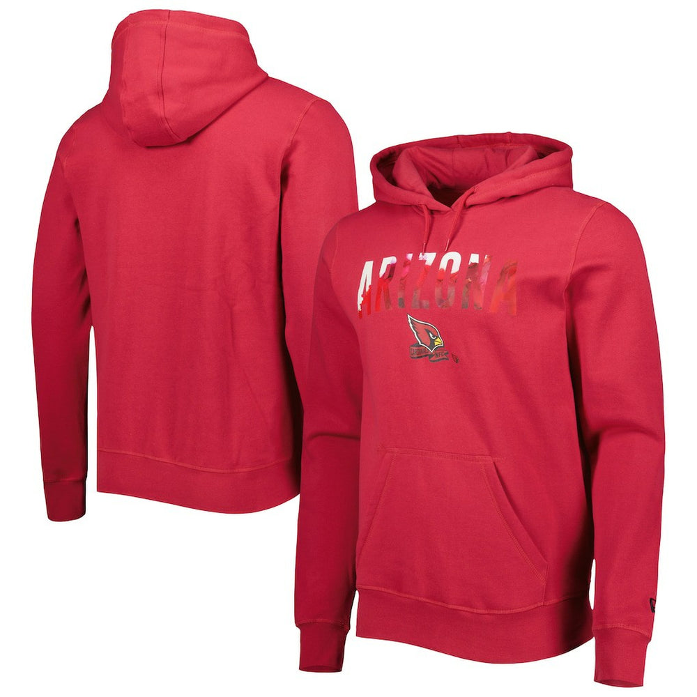 Arizona Cardinals New Era Ink Dye Pullover Hoodie Cardinal