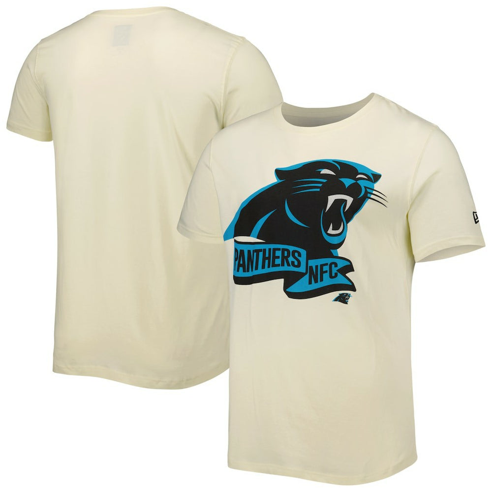 Carolina Panthers New Era Sideline Chrome T-Shirt Cream