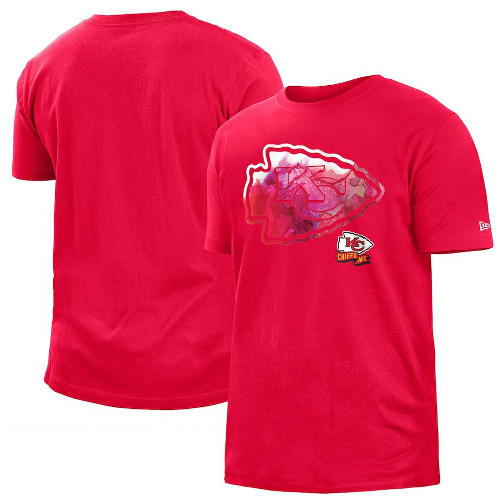 Kansas City Chiefs New Era 2022 Sideline Ink Dye T-Shirt Red