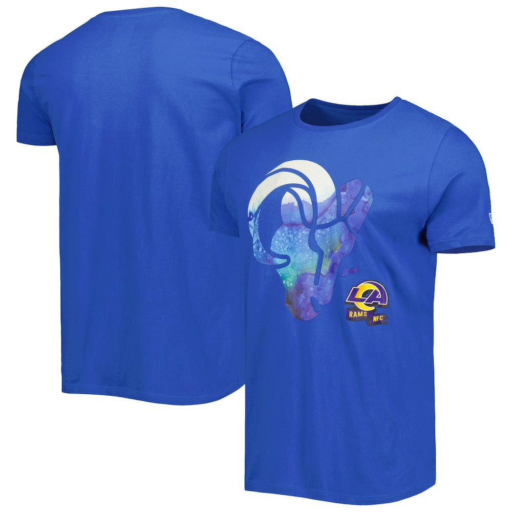 Los Angeles Rams New Era 2022 Sideline Ink Dye T-Shirt Royal