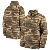 NHL New York Rangers G-III Sports by Carl Banks Women's Sherpa Quarter-Zip Jacket - Camo