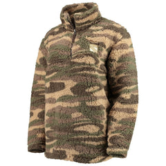 NHL New York Rangers G-III Sports by Carl Banks Women's Sherpa Quarter-Zip Jacket - Camo