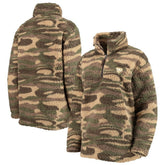 NHL Pittsburgh Penguins G-III Sports by Carl Banks Women's Sherpa Quarter-Zip Jacket - Camo