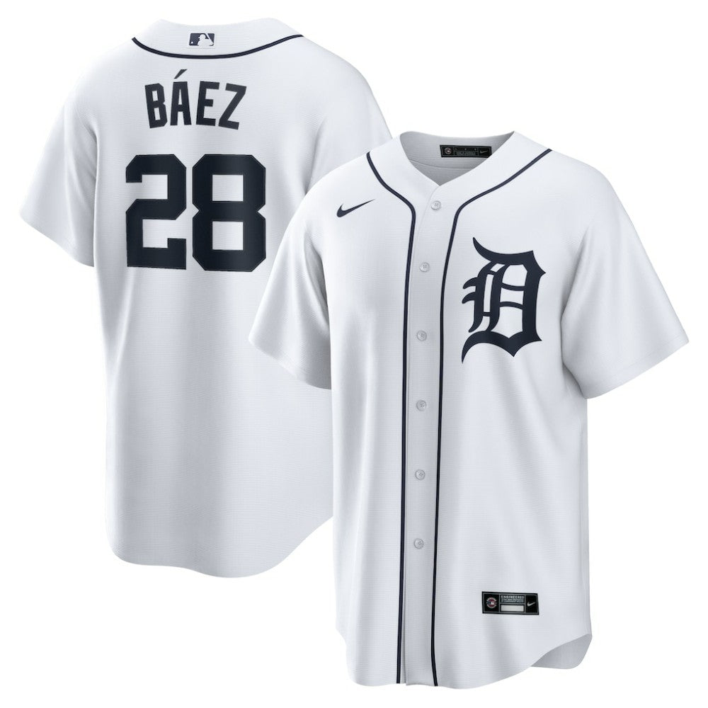 MLB Javier Baez Detroit Tigers Nike Home Replica Player Jersey - White