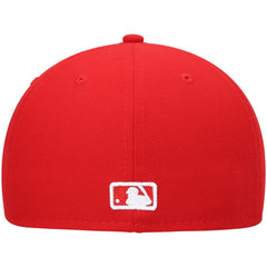 San Diego Padres New Era White Logo 59FIFTY Fitted Hat - Red Hats