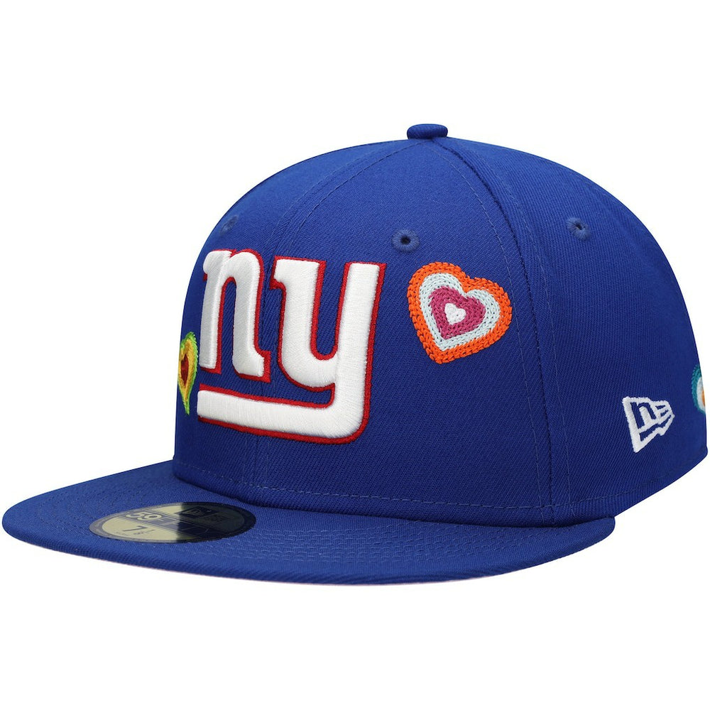 New York Giants New Era Chain Stitch Heart 59FIFTY Fitted Hat Royal