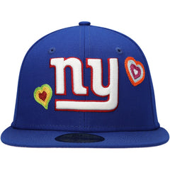 New York Giants New Era Chain Stitch Heart 59FIFTY Fitted Hat Royal