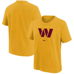 Washington Commanders Youth Team Logo T-Shirt Gold