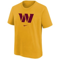 Washington Commanders Youth Team Logo T-Shirt Gold
