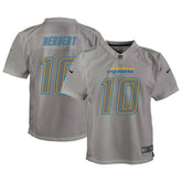 Justin Herbert Los Angeles Chargers Youth Atmosphere Game Jersey Gray