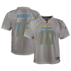 NFL Justin Herbert Los Angeles Chargers Youth Atmosphere Game Jersey - Gray