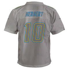 NFL Justin Herbert Los Angeles Chargers Youth Atmosphere Game Jersey - Gray
