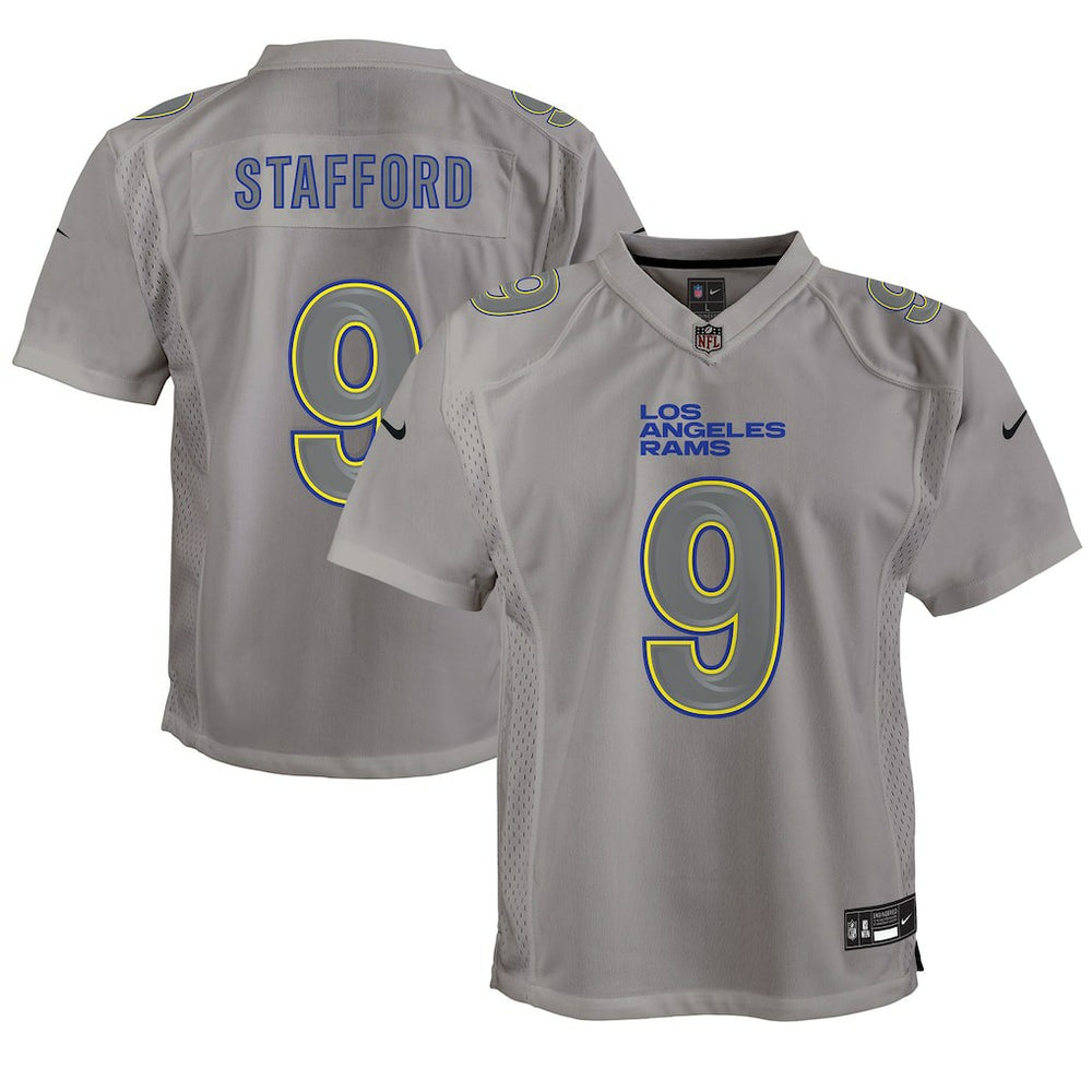 NFL Matthew Stafford Los Angeles Rams Youth Atmosphere Game Jersey - Gray